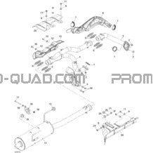 Système Échappement pour Can-am Toutes les cylindrées 2007 Outlander MAX 500 XT 4 X 4