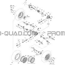 Système Entraînement Avant XT pour Can-am Toutes les cylindrées 2007 Outlander MAX 500 XT 4 X 4