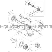 Système Entraînement Arrière XT pour Can-am Toutes les cylindrées 2007 Outlander MAX 500 XT 4 X 4