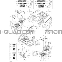 Carrosserie Et Accessoires 1 pour Can-am Toutes les cylindrées 2007 Outlander MAX 500 XT 4 X 4