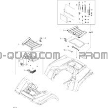 Coffres Avant Et Arrière XT pour Can-am Toutes les cylindrées 2007 Outlander MAX 500 XT 4 X 4