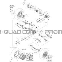 Système Entraînement Avant STD pour Can-am Toutes les cylindrées 2007 Outlander MAX 650 STD 4 X 4