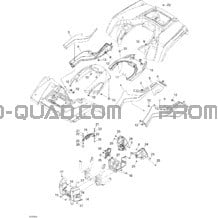 Carrosserie Et Accessoires 3 pour Can-am Toutes les cylindrées 2007 Outlander MAX 650 XT 4 X 4