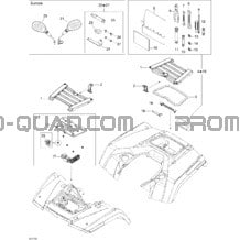 Coffres Avant Et Arrière XT pour Can-am Toutes les cylindrées 2007 Outlander MAX 650 XT 4 X 4