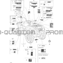 Décalques XT pour Can-am Toutes les cylindrées 2007 Outlander MAX 650 XT 4 X 4