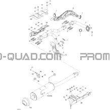 Système Échappement pour Can-am Toutes les cylindrées 2007 Outlander MAX 800 LTD 4 X 4