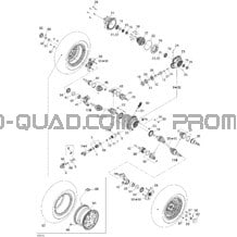 Système Entraînement Avant pour Can-am Toutes les cylindrées 2007 Outlander MAX 800 LTD 4 X 4