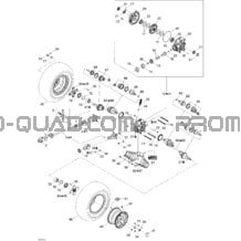 Système Entraînement Arrière pour Can-am Toutes les cylindrées 2007 Outlander MAX 800 LTD 4 X 4