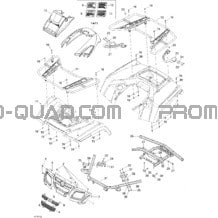 Carrosserie Et Accessoires 2 pour Can-am Toutes les cylindrées 2007 Outlander MAX 800 LTD 4 X 4