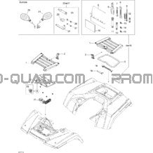Coffres Avant Et Arrière pour Can-am Toutes les cylindrées 2007 Outlander MAX 800 LTD 4 X 4