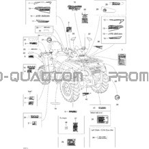Décalques pour Can-am Toutes les cylindrées 2007 Outlander MAX 800 LTD 4 X 4