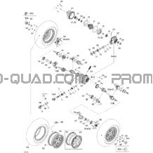 Système Entraînement Avant STD pour Can-am Toutes les cylindrées 2007 Outlander MAX 800 STD 4 X 4