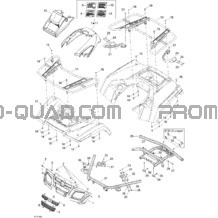 Carrosserie Et Accessoires 2 pour Can-am Toutes les cylindrées 2007 Outlander MAX 800 STD 4 X 4