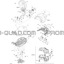 Siège pour Can-am Toutes les cylindrées 2007 Outlander MAX 800 XT 4 X 4