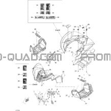 Carrosserie Et Accessoires 1 pour Can-am Toutes les cylindrées 2007 Renegade 800 EFI