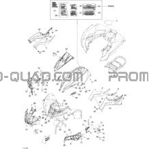 Carrosserie Et Accessoires 2 pour Can-am Toutes les cylindrées 2007 Renegade 800 EFI