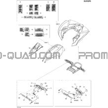 Carrosserie Et Accessoires Europe pour Can-am Toutes les cylindrées 2007 Renegade 800 EFI